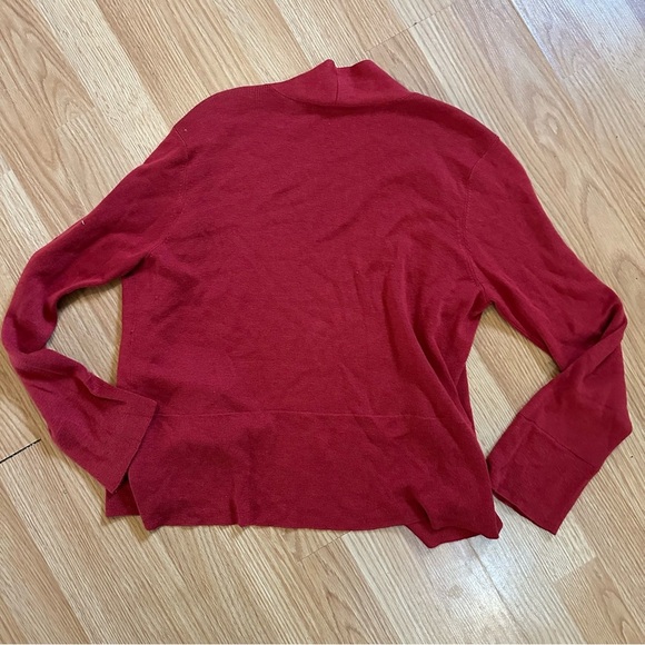 Eileen fisher silk cashmere blend size petite medium cardigan in red - Picture 7 of 7
